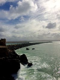 Scenic view of sea against sky