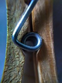 Close-up of metallic wood