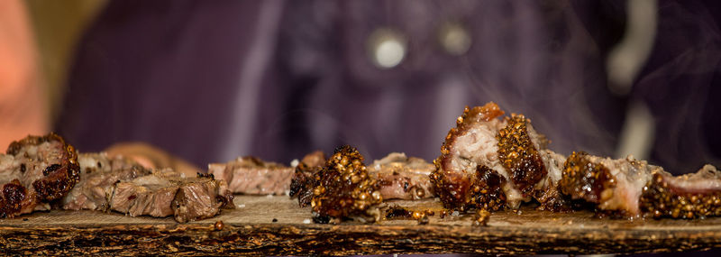 Close-up of sheep on leaf
