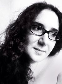 Close-up portrait of young woman