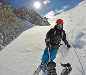 Man standing on mountain