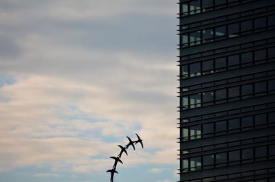 Low angle view of building against sky