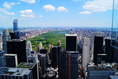 Aerial view of city