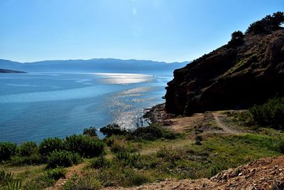 Scenic view of sea against sky
