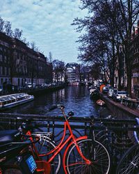 Canal along buildings