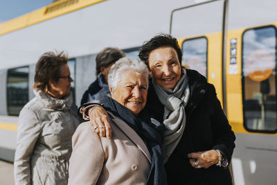 Group of people on the road