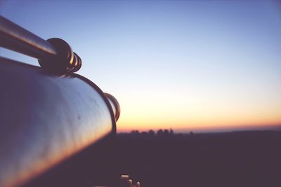 View of sky at sunset