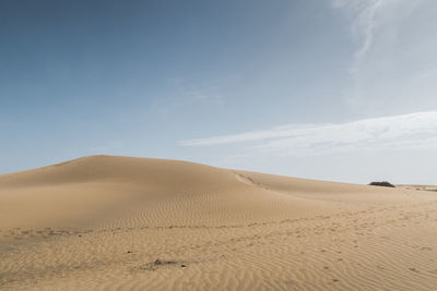 Scenic view of desert against sky