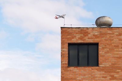 Low angle view of building against sky