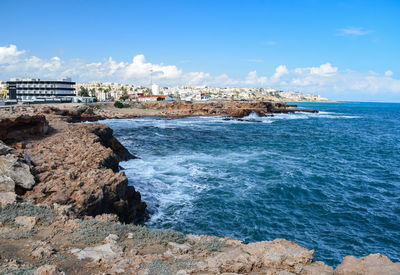 Scenic view of sea against sky