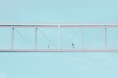 View of swimming pool against clear sky