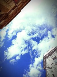 Low angle view of cloudy sky