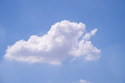 Low angle view of clouds in blue sky