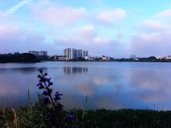 Scenic view of cityscape against sky