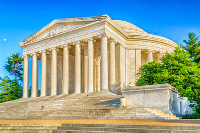 Low angle view of historical building against sky