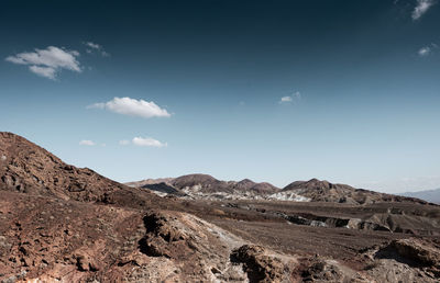 Scenic view of rocky mountains against sky