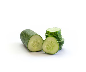 Close-up of candies against white background