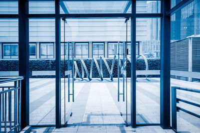 Empty corridor in modern building