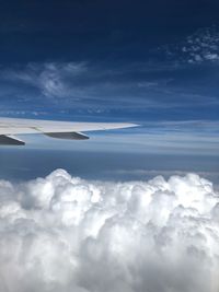 Airplane flying in sky