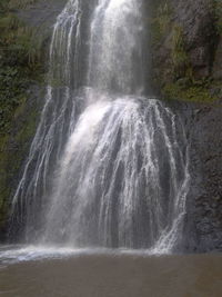 Scenic view of waterfall