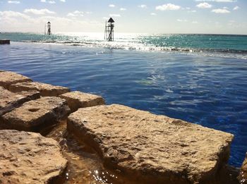 Scenic view of sea against sky