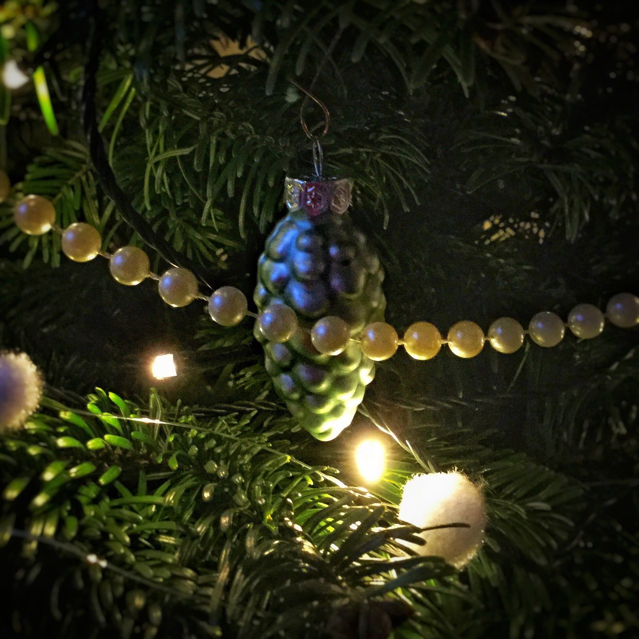 celebration, christmas decoration, hanging, christmas, no people, tree, christmas tree, tradition, christmas ornament, christmas lights, branch, outdoors, close-up, nature, christmas bauble, day