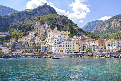 Scenic view of buildings in city