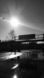 Reflection of buildings in water