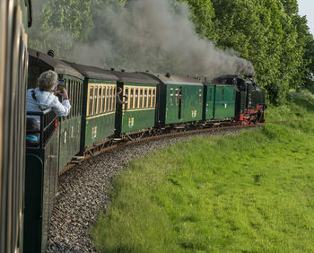 Train on railroad track