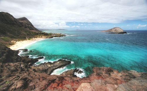 Scenic view of sea against sky