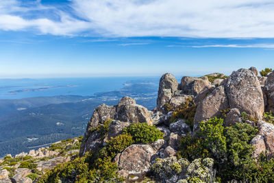 Panoramic view of sea against sky