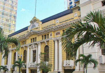 Low angle view of historical building