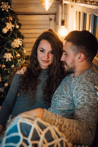 Portrait of smiling young woman