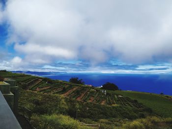Panoramic view of landscape against sky
