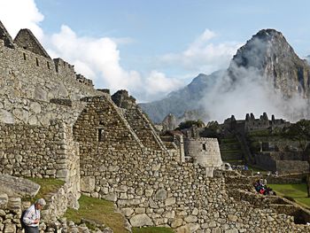 View of old ruins against sky