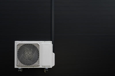 Condensing unit on building facade, denmark