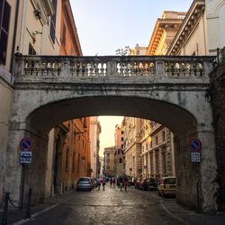 View of bridge in city
