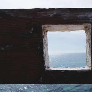 Close-up of sea against sky