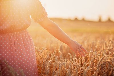 Man standing in field