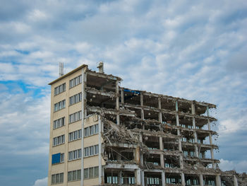 Low angle view of building against sky