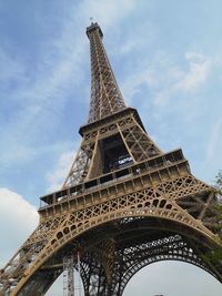 Low angle view of tower against sky