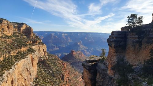 Panoramic view of rock formations against sky, grand canyon