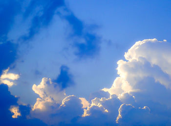 Low angle view of clouds in sky