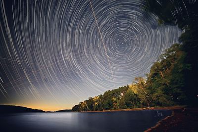 Scenic view of star field at night