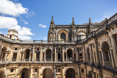 Low angle view of historical building against sky