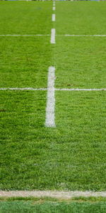 Low angle view of soccer field