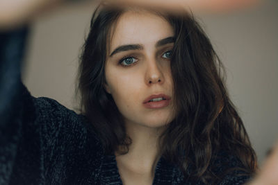 Portrait of beautiful young woman