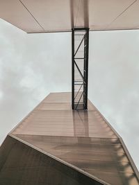 Low angle view of bridge against sky