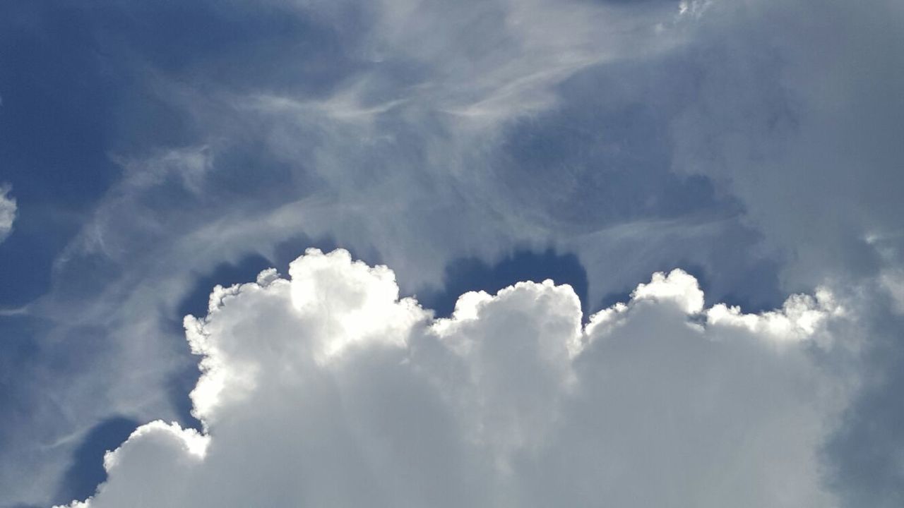 cloud - sky, sky, low angle view, white color, nature, cloudscape, weather, beauty in nature, tranquility, fluffy, heaven, no people, cumulus cloud, scenics, outdoors, day, sky only, backgrounds