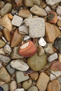 Full frame shot of pebbles